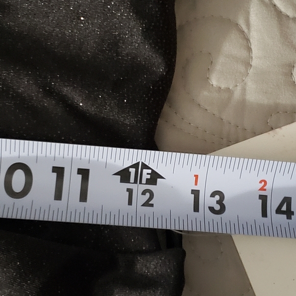 Shimmer Black Front Cut-Out Lace-Up Back Mini Dress - Picture 6 of 8